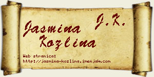 Jasmina Kozlina vizit kartica